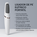 Esfoliador Elétrico para Pés – Lixa Removedora de Calos Portátil USB ou Pilha