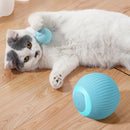 Brinquedo Bola Elétrica Interativa para Gatos e Cães – Rotação Automática USB Recarregável