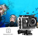 Câmera de Ação 4K Ultra HD – À Prova d’Água com Case + Tela 2.0”