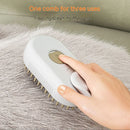 Pente Pulverizador para Pets – Gatos e Cachorros, Pente Elétrico para Remoção de Pelos, Spray com Um Toque, Escova Anti-Pelos Voando e Massagem
