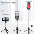 Bastão de Selfie Stick com Luz e Controle Remoto Bluetooth