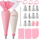 Conjunto de Sacos de Confeitar e Bicos de Aço Inox – Kit Reutilizável para Decoração de Bolos