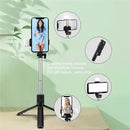 Bastão de Selfie Stick com Luz e Controle Remoto Bluetooth