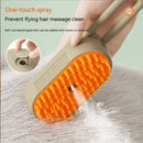 Pente Pulverizador para Pets – Gatos e Cachorros, Pente Elétrico para Remoção de Pelos, Spray com Um Toque, Escova Anti-Pelos Voando e Massagem