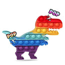 Push Pop It Unicórnio Arco-Íris – Brinquedo Sensorial de Silicone Antiestresse