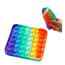 Push Pop It Unicórnio Arco-Íris – Brinquedo Sensorial de Silicone Antiestresse