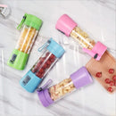 Mini Liquidificador Portátil 6 Lâminas – Ideal para Shakes, Sucos e Smoothies com Cabo USB Recarregável