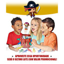 Brinquedo Infantil Barril do Pirata – Jogo Interativo Grande, Educativo e Divertido para Crianças