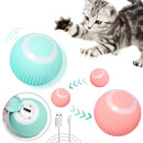 Brinquedo Bola Elétrica Interativa para Gatos e Cães – Rotação Automática USB Recarregável