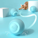 Brinquedo Bola Elétrica Interativa para Gatos e Cães – Rotação Automática USB Recarregável