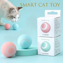 Brinquedo Bola Elétrica Interativa para Gatos e Cães – Rotação Automática USB Recarregável