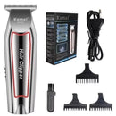 Aparador de Pelos Kemei KM-032 – Máquina de Acabamento Profissional Prateada Bivolt