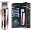 Aparador de Pelos Kemei KM-032 – Máquina de Acabamento Profissional Prateada Bivolt