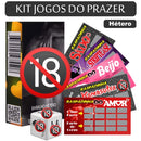 Kit Jogos do Prazer – Dado, Baralho e Raspadinhas Eróticas