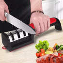 Kit 6 Facas de Churrasco Profissionais Antiaderentes + Amolador