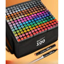 Conjunto de Canetas Artísticas Dupla Ponta Aquarela – Até 168 Cores