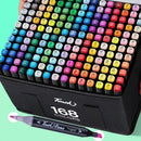 Conjunto de Canetas Artísticas Dupla Ponta Aquarela – Até 168 Cores