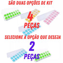 Kit Formas de Gelo com Tampa Rígida e Fundo de Silicone Flexível