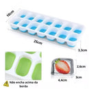 Kit Formas de Gelo com Tampa Rígida e Fundo de Silicone Flexível
