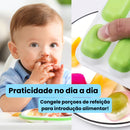 Kit Formas de Gelo com Tampa Rígida e Fundo de Silicone Flexível