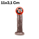 Pênis Realístico Maciço de Borracha – Consolo Grosso e Resistente para Cinta