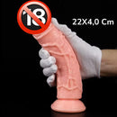 Pênis Realístico Maciço de Borracha – Consolo Grosso e Resistente para Cinta