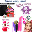 Kit Sex Shop com 40 Itens Eróticos – Vibrador, Anel Peniano e Lubrificante Íntimo Golds para Casais