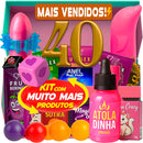 Kit Sex Shop com 40 Itens Eróticos – Vibrador, Anel Peniano e Lubrificante Íntimo Golds para Casais