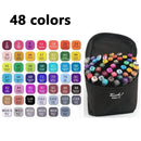 Conjunto de Canetas Artísticas Dupla Ponta Aquarela – Até 168 Cores