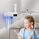 Porta Escova de Dentes com Esterilizador UV e Dispenser de Creme Dental – Suporte Organizador de Escovas