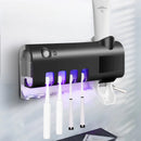 Porta Escova de Dentes com Esterilizador UV e Dispenser de Creme Dental – Suporte Organizador de Escovas