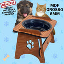 Comedouro Suspenso com Bebedouro para Pets – Acompanha Tampas