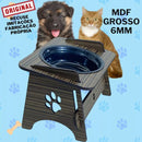Comedouro Suspenso com Bebedouro para Pets – Acompanha Tampas