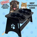 Comedouro Suspenso com Bebedouro para Pets – Acompanha Tampas