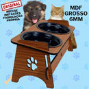 Comedouro Suspenso com Bebedouro para Pets – Acompanha Tampas