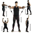 Kit de Treino com Elásticos Extensores + 5 Mini Bands Resistentes