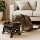 Comedouro Suspenso com Bebedouro para Pets – Acompanha Tampas