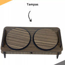 Comedouro Suspenso com Bebedouro para Pets – Acompanha Tampas