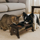 Comedouro Suspenso com Bebedouro para Pets – Acompanha Tampas