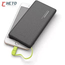 Carregador Portátil Pineng 10.000mAh e 5.000mAh – Power Bank com Adaptador iPhone/V8