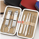 Conjunto 19 Peças Manicure Clippers De Unhas De Aço Inoxidável