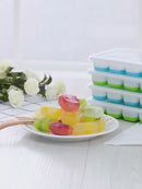 Kit Formas de Gelo com Tampa Rígida e Fundo de Silicone Flexível