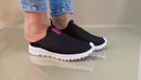 Tênis Feminino Estilo Meia Slip On Ortopédico Botinha Conforto Diário e Academia