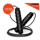 Kit de Exercícios Hand Grip + Corda de Pular Ajustável Profissional para Crossfit e Treino de Força
