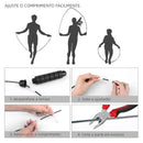 Kit de Exercícios Hand Grip + Corda de Pular Ajustável Profissional para Crossfit e Treino de Força