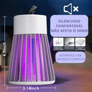 Armadilha Eletrônica de Insetos LED UV – Repelente Seguro e Silencioso