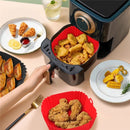 Forma de Silicone Quadrada 16x16cm com Alça – Assadeira para Air Fryer e Forno