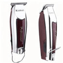 Aparador de Pelos Kemei KM-032 – Máquina de Acabamento Profissional Prateada Bivolt