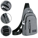 Mochila de Peito Masculina Transversal Impermeável – Bolsa Tiracolo/Pochete