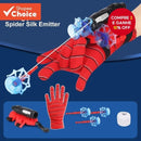 Luva Lançadora de Teia do Homem-Aranha – Brinquedo Infantil de Pulso com Corda para Fantasia e Halloween